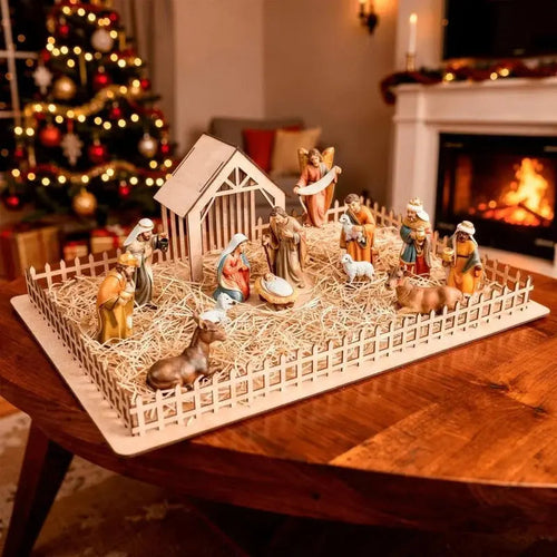 Base para Presépio de Natal em MDF 50x35cm
