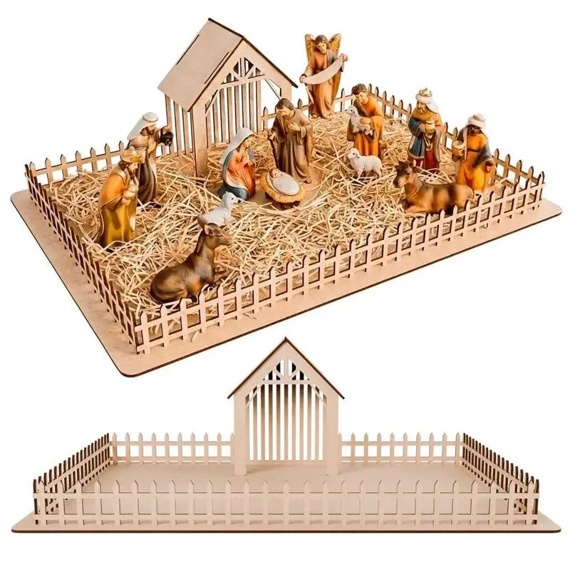 Base para Presépio de Natal em MDF 50x35cm