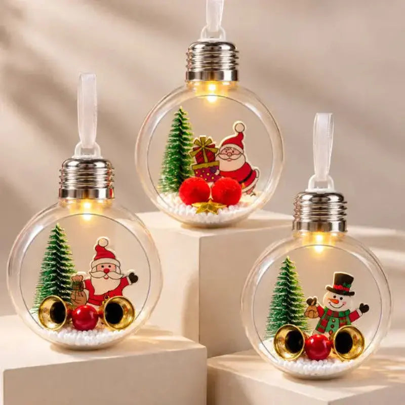 Bola de Natal Luminosa com Pisca-Pisca LED