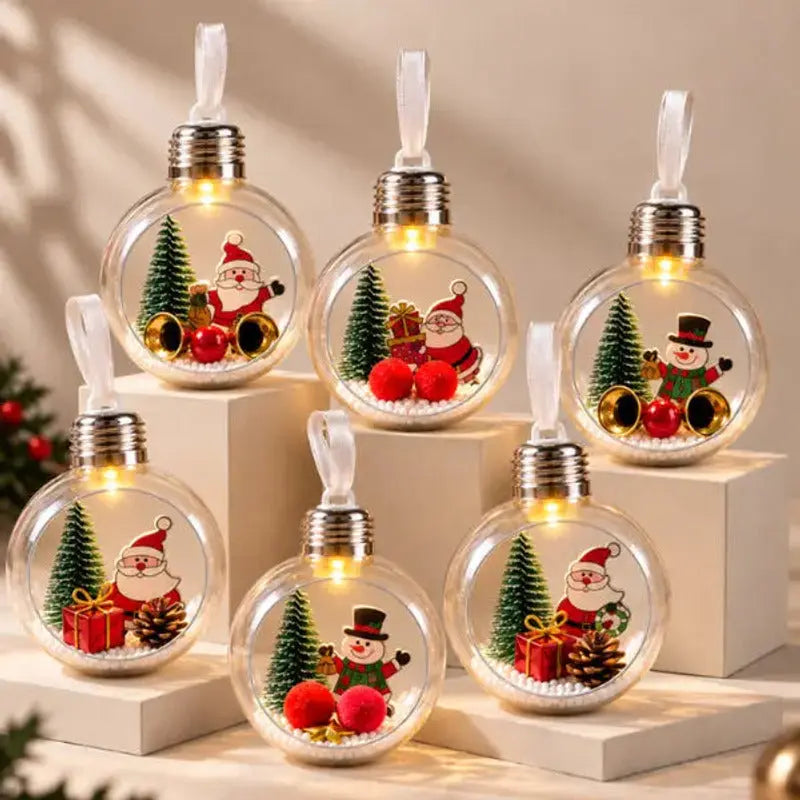 Bola de Natal Luminosa com Pisca-Pisca LED