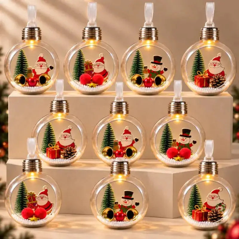 Bola de Natal Luminosa com Pisca-Pisca LED