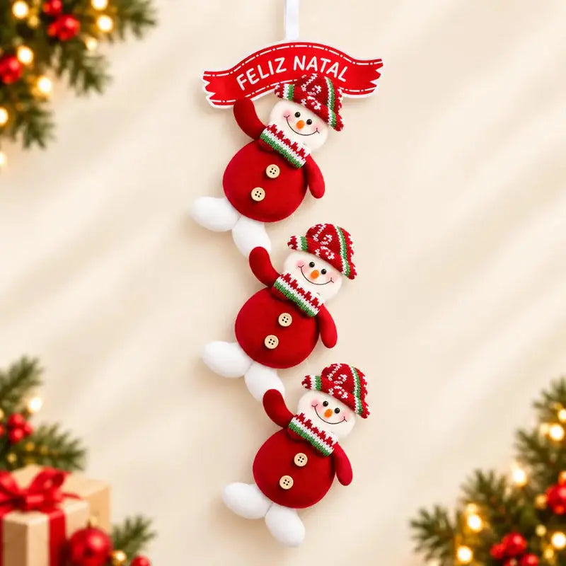 Enfeite de Natal para Porta e Parede Papai Noel Premium