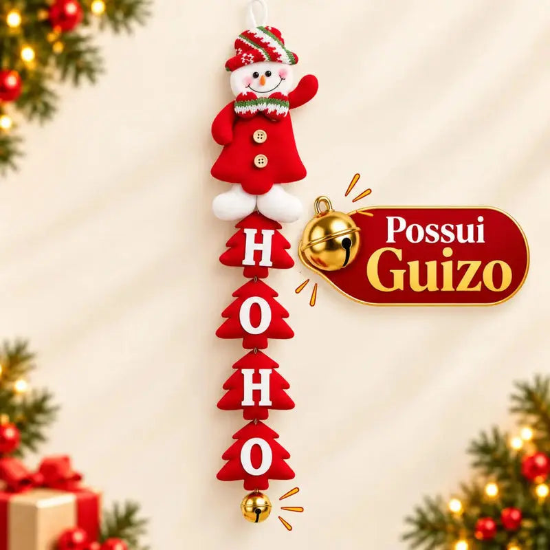 Enfeite de Natal para Porta e Parede Papai Noel Premium