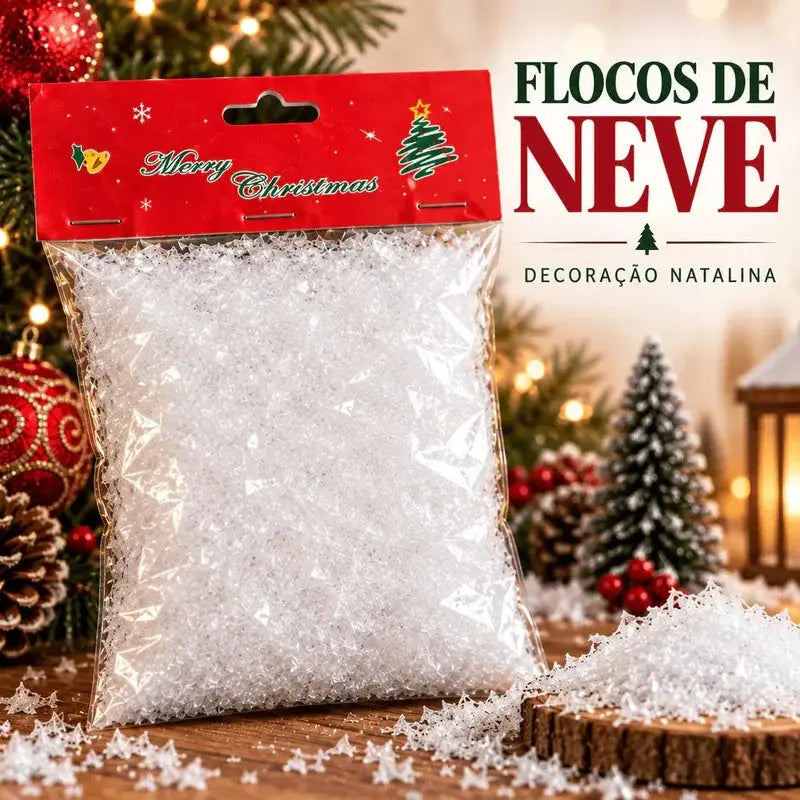 Neve Artificial Plástica para Decoração de Natal 50g