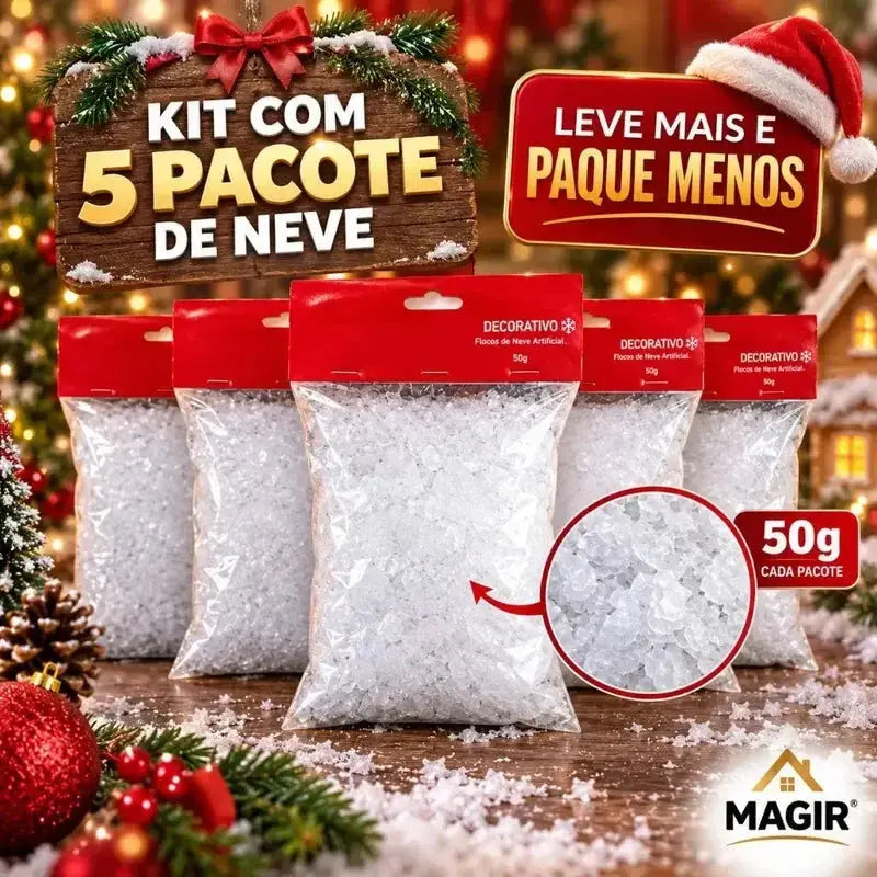 Neve Artificial Plástica para Decoração de Natal 50g