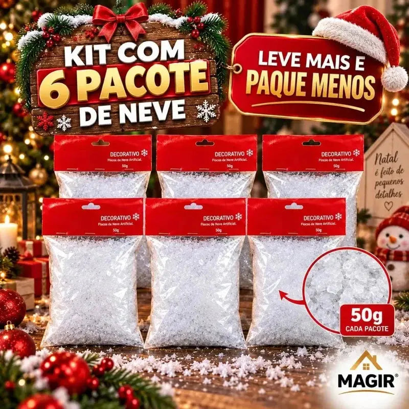Neve Artificial Plástica para Decoração de Natal 50g