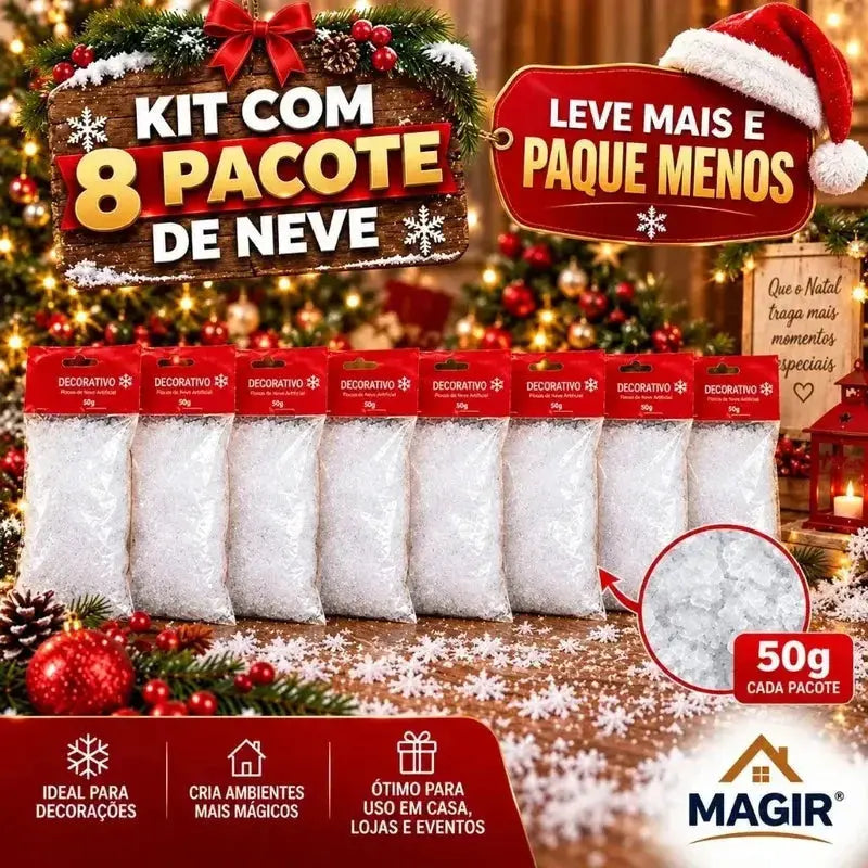 Neve Artificial Plástica para Decoração de Natal 50g