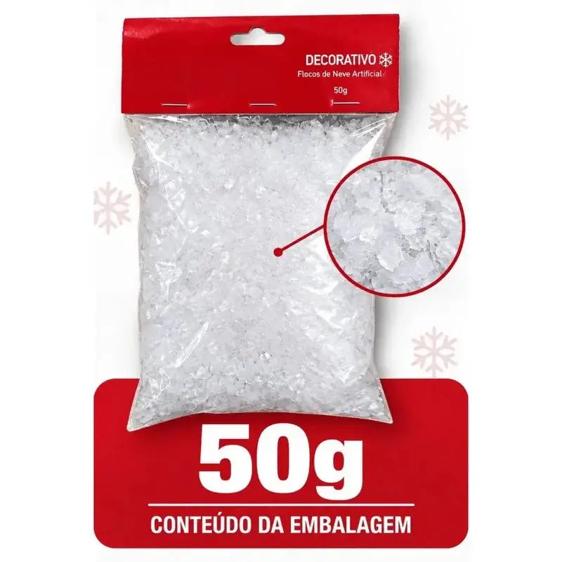 Neve Artificial Plástica para Decoração de Natal 50g