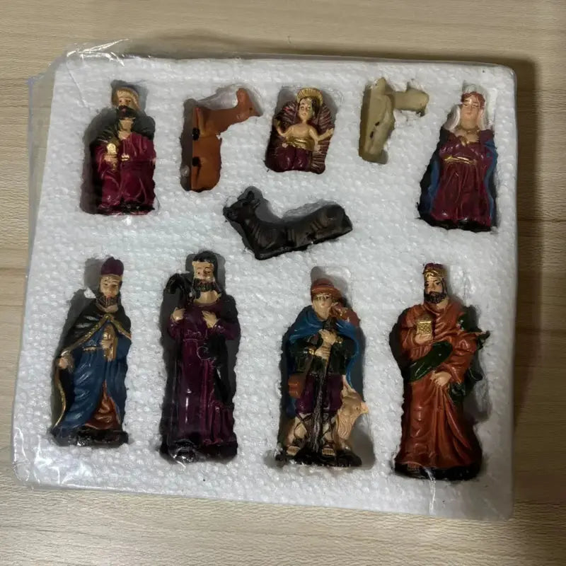 Presépio de Natal em Resina Kit Completo 10 Peças