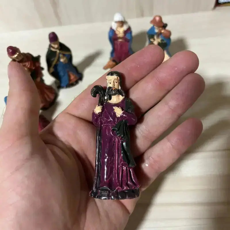 Presépio de Natal em Resina Kit Completo 10 Peças