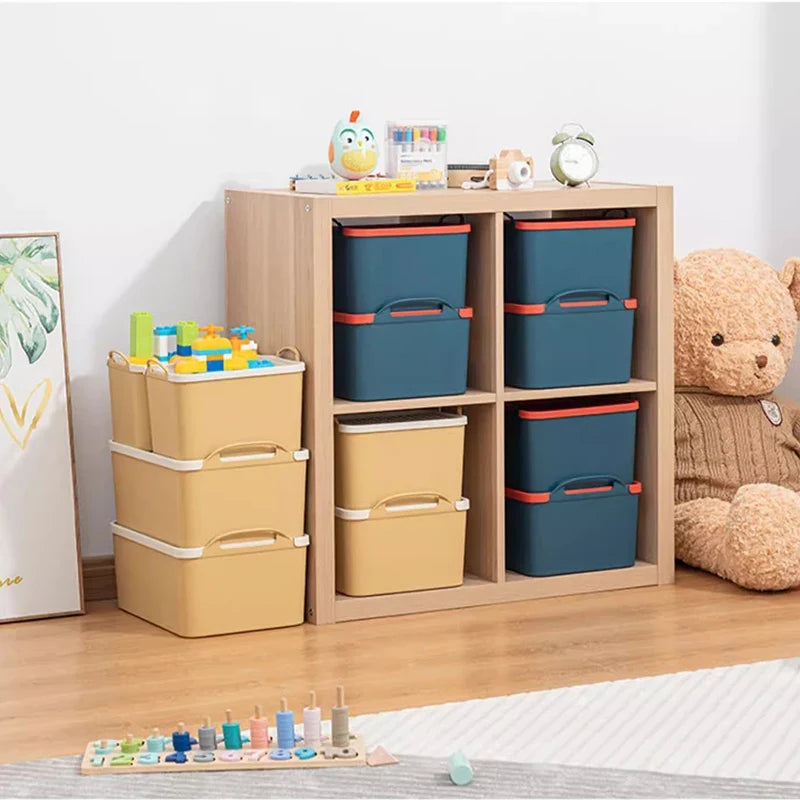 Organizador Premium de Blocos com Tampa - Azul ou Amarelo, P ou G