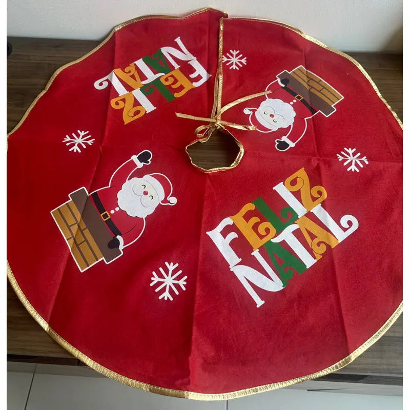 Saia para Árvore de Natal Feliz Natal 75cm